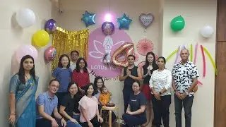 4th  Lotus Yoga 🧘&zwj;♀️ Happy Birthday (Anniversary)🇸🇬 🎂