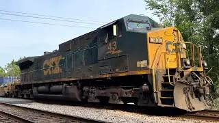 CSX AC44CW 43 Leads Train I045-09 Solo at East Baldwin, FL