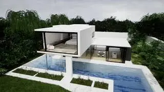 Hamptons Contemporary Beach House Architectural Visualization
