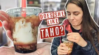 American Wife Tries Taho for the First Time!