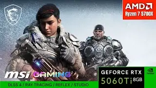Gears 5 : RTX 5060 Ti 8GB | High Settings | 1440pᴴᴰ