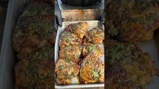 Wet lemon pepper chicken thighs