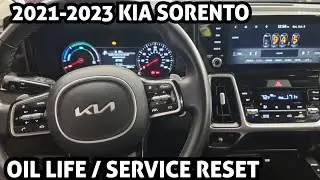 KIA SORENTO 2021 2022 2023 годов выпуска — как сбросить срок службы масла / напоминание о техниче...