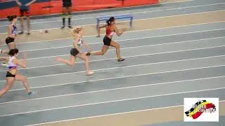 LBFA Belgian athletics indoor championships 60m Hurdles women Final A