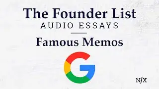 The Founder List: 2004 Founder's IPO Letter from Google (Famous Memos)