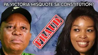 Patriotic Alliance Victoria Afrika Also MISQUOTE The South African Constitution?