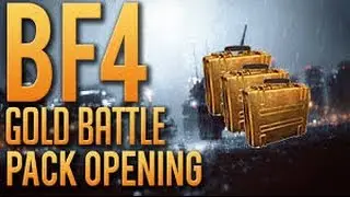 Battlefield 4 Gold Battlepack Opening! (12 Gold Battlepacks!)