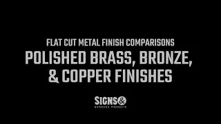 Finish Comparisons - Polished Brass, Bronze, & Copper Finishes