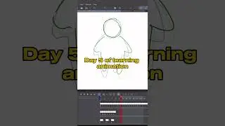 Day 5 of learning animation  #animationshorts #animations  #digitalart #beginneranimator