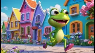 Six Little Froggies Hop Opposites | Fun Learning Song for Kids | Opposites and Counting Rhyme