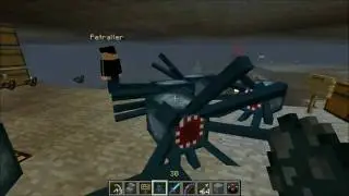 Minecraft - Squid learning to fly
