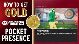 How to get GOLD in College Football 25 | Pocket Presence Mini Game