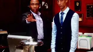 Troy, Abed, Annie Chloroform a Janitor.