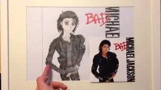 Michael Jackson Captain EO und Badcover im Mangastil