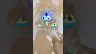 Cleaning a kitty bell ASMR Sastisfying Mud