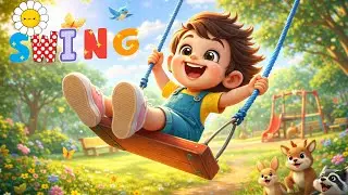 Swing Swing Toddlers Song | Fun & Joyful Rhyme for kids |@KidsTreatEnglish