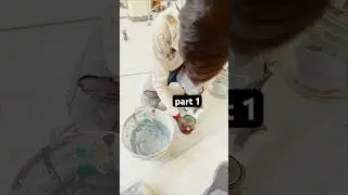 how mix enamel paint teak colour wood 🪵 design #ytshorts #asianpaint #paintingideas #painting
