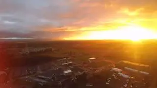 Amazing rainbow shot with a drone