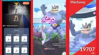Psystrike Mewtwo vs Machamp Speed kill solo in windy