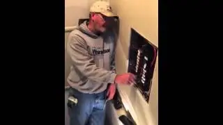 Flipping on breakers and getting sparks