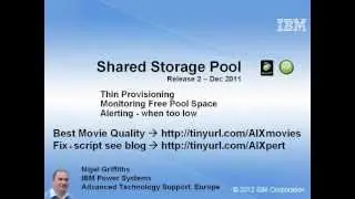 Shared Storage Pools (SSP2) Thin Provisioning Alerts