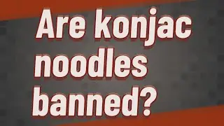 Are konjac noodles banned?