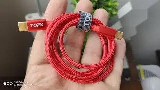 НОВЫЙ USB-C - USB-C КАБЕЛЬ TOPK ► 60W / PD / 3A / QC 3.0