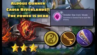 3Star Aldous Gunner!!Cadia Riverlands!!full attack speed and full damage!! Magic Chess Mobile Legend