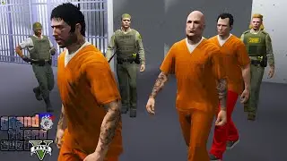 Inmates Fighting In The Yard - GTA 5 Prison Guard Roleplay