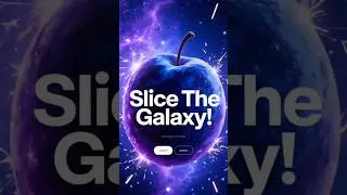 Slicing the galaxy! Stunning cosmic fruit with crisp ASMR sounds! 🌌#GalaxyFruit #asmr #Shorts