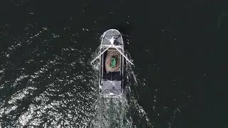 Drone Flight Over Boat Stock Video