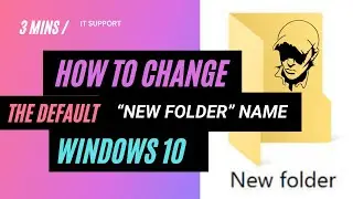 How to Change the Default &ldquo;New folder&rdquo; Name in Windows 10