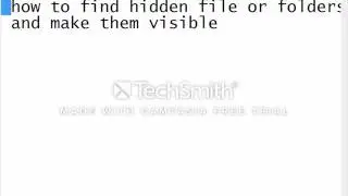 How to hide files or folders and show hidden files or folders