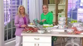 Temp-tations Seasonal Set of (3) Stainless Steel Bowls with Lids on QVC