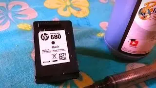 HP 680 cartridge refill | How to refill HP 680 black ink cartridge