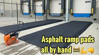 Asphalt Ramp Pads for STAPLES.. All by hand