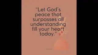God Gives Peace #godspeace  #motivation