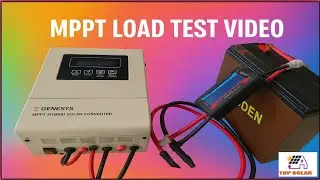 High efficiency mppt controller & dual ampere charging protection# লোড টেস্ট ভিডিও।15A dc lod out!