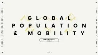 World City, Global Population and Mobility