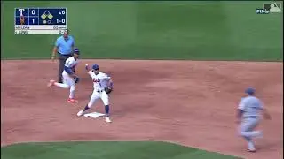 TEX@NYM: Nolan McLean induces double play, escapes jam