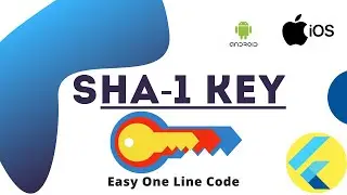 Generate SHA 1 Key in Flutter App | One Line Code | Flutter Firebase Integration