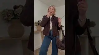 Два способа стилизовать коричневую замшевую куртку ✨ Образы от @mintvelvet