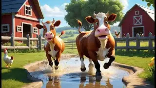 Moo Moo Brown Cow Rhyme Song | Popular Nursery Rhyme | Educational Kids Songs