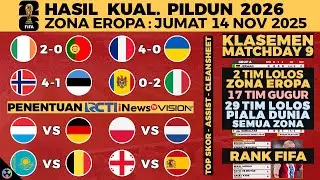 29 TIM LOLOS, HASIL KUALIFIKASI PIALA DUNIA 2026 ZONA EROPA TADI MALAM IRLANDIA VS PORTUGAL KLASEMEN