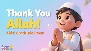 Thank You Allah | Kids Islamic Poem Animation | No Music Poem | Poem Pop Kids #englishpoemforkids