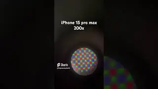 iPhone 15 pro max screen vs iPhone 12 screen #microscope #shorts #fyp