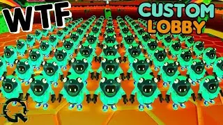 RAIDING LOBBIES WITH GREEN BEAN ARMY - FALL GUYS LIVE CUSTOMS