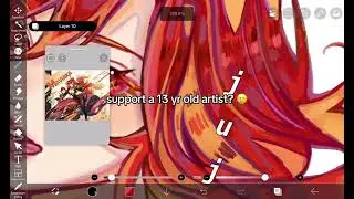 Support a 13 yr old artist? 👉👈