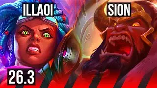 ILLAOI vs SION (TOP) | 91K damage, Good KDA: 14/2/9 | EUW Diamond | 26.3