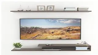 Unboxing and Installation BLUEWUD TV Entertainment Unit/Wall Set Top Box Stand Shelf